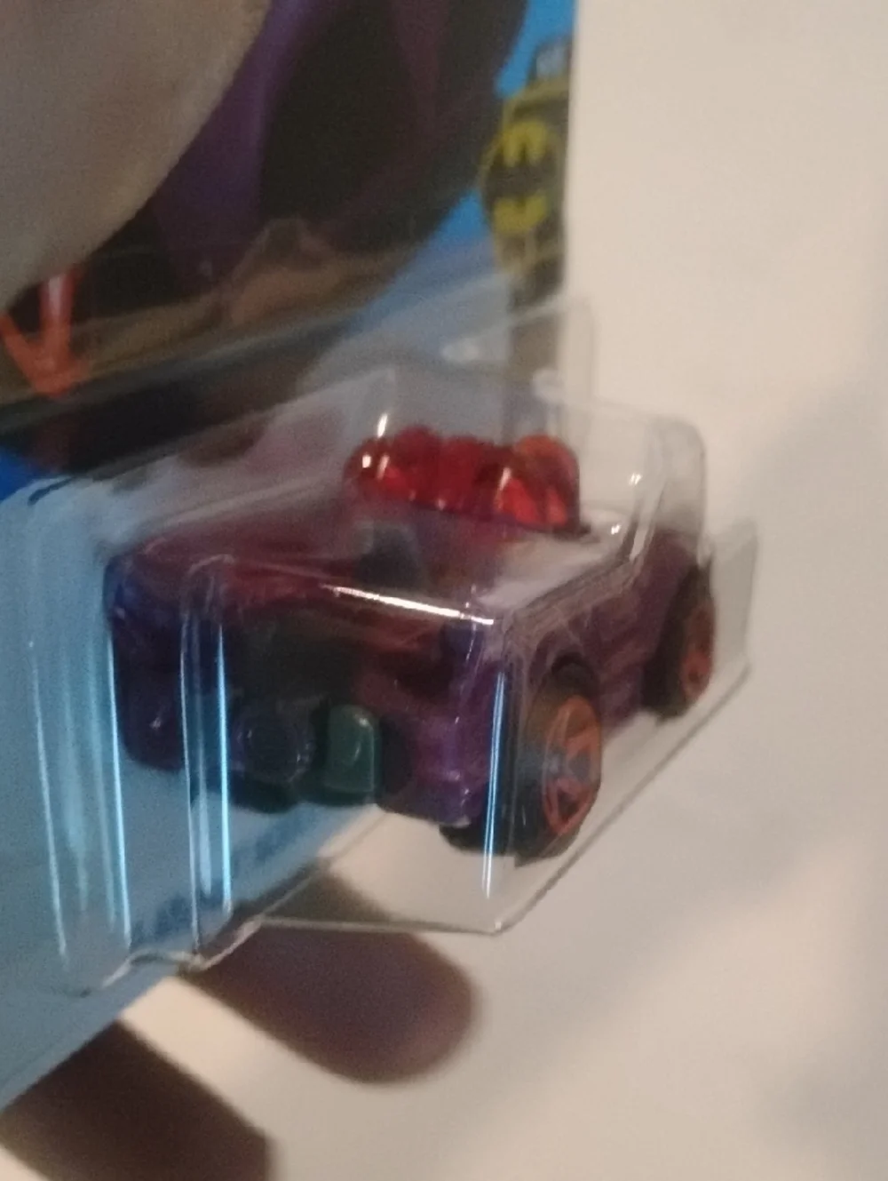 Mattel Hot Wheels Purple Batmobile with Orange Wheels